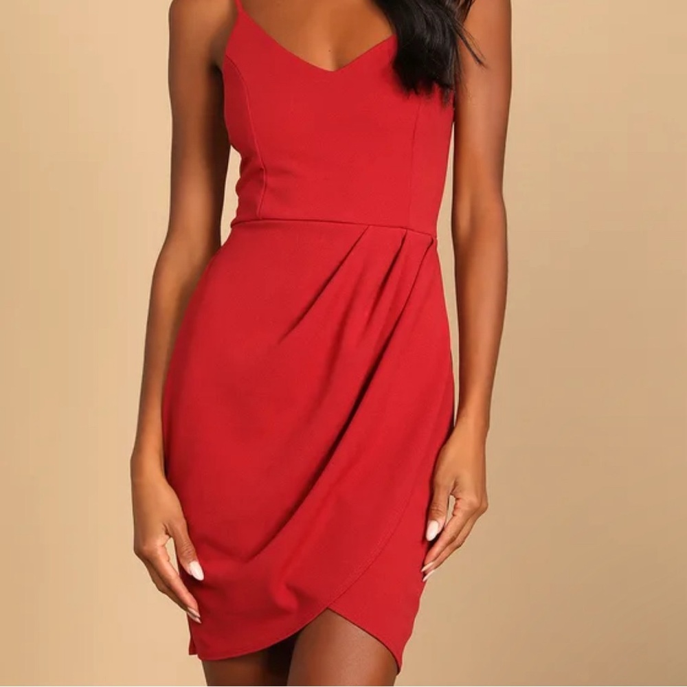 Forever Your Girl Rust Red Bodycon Dress